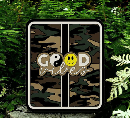 bene vibrazioni camo guidato lampada by codyinbody3 arte modelli scatola attaccamento aggiornamento connettore ams multicolore bambu stampante colorato supporti supporto ying yang smiley viso luce lightbox 3d print model - Mito3D