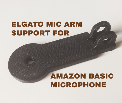 amazon basi microfono supporto elgato braccio by samu3l domestico ufficio accessorio base adattatore 3d print model - Mito3D