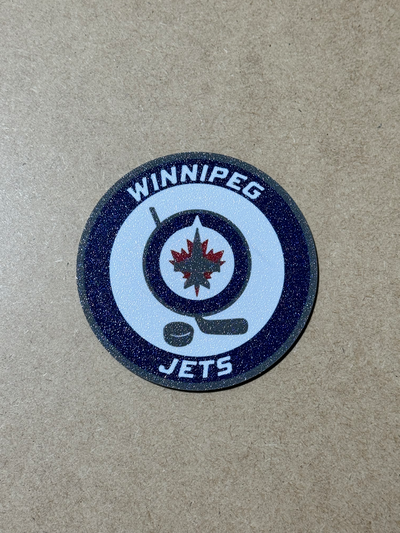 winnipeg jets nhl eishockey benutzerdefiniert logo untersetzer by abonnieren kunst zeichen logos flyer bruins pinguine teufel ahorn blätter kanadier canucks öler senatoren sterne blues raubtiere lawine blackhawks chicago dallas zentral aufteilung 3d print model - Mito3D