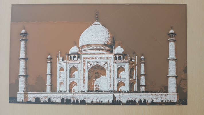 taj mahal forja chapéus by satya v generativo 3d modelo litofano tajmahal 3d print model - Mito3D