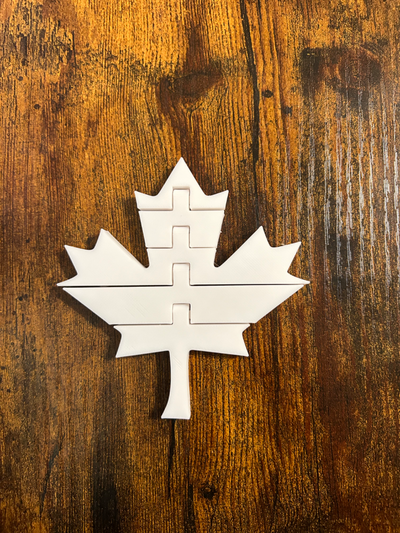 articulated maple leaf by slowpoke's workshop art 2d fun toy kids 3d print model - Mito3D