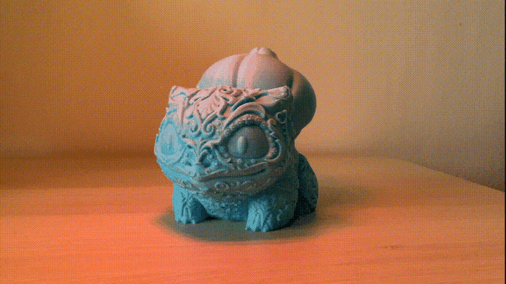 bulbasauro ornamental remixado by xeras brinquedos jogos personagens pokémon brinquedo presente monstro 3d anime pokemonfigure 3d print model - Mito3D