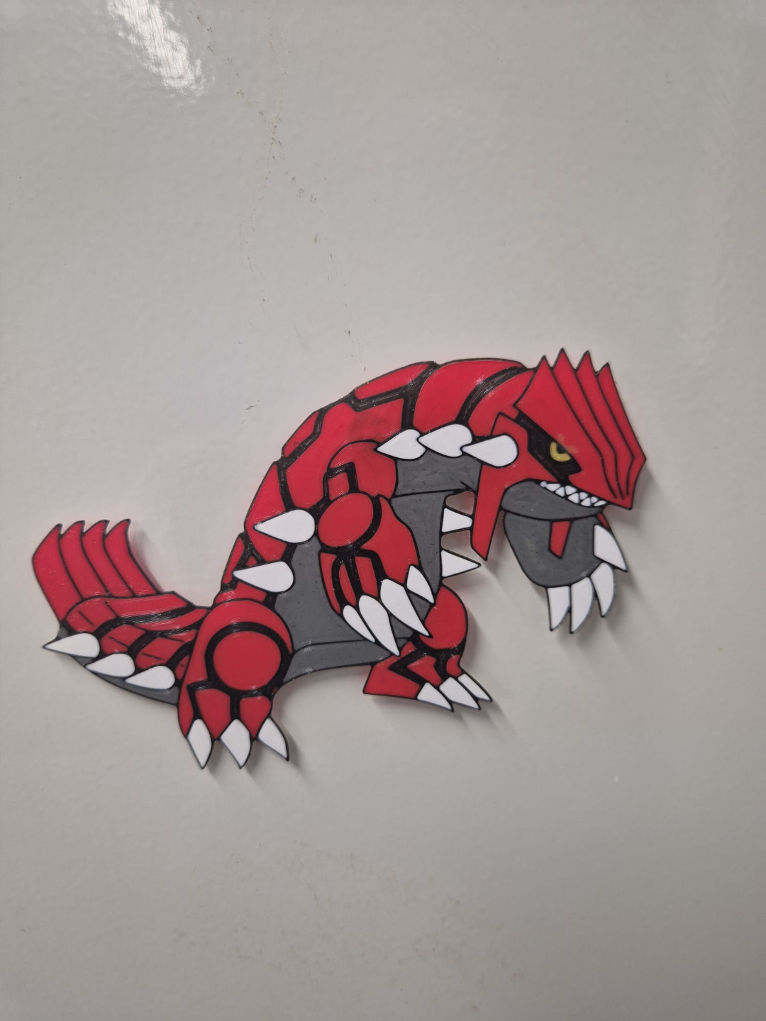 groudon 2d by dama3d art pokemon 3D print model - Mito3D