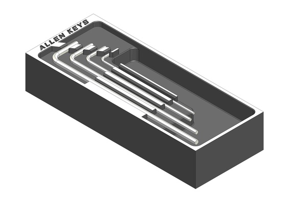 papai inserir allen 5x2 by vou 3d ferramentas organizadores caixa organizador bambu bambulabx1 bambulab bambulabx1carbon bambulabp1p baboorganizador 3d print model - Mito3D