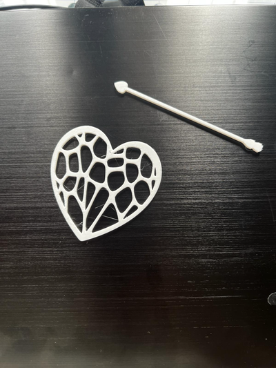 heart hair slide by dulcinea419 fashion models accessories band 3d print model - Mito3D