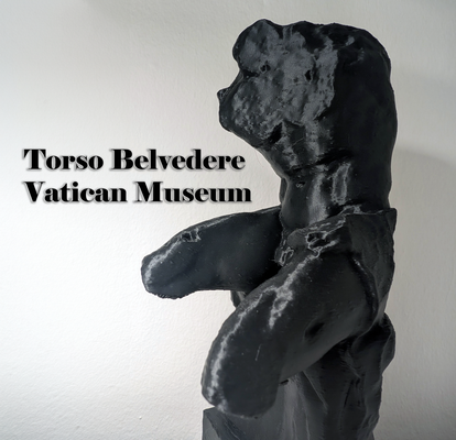 torse belvédère vatican musée by andrea1211 art sculptures patrimoine photogrammétrie rome marbre statue sculpture scannivers vatican noams 3d print model - Mito3D