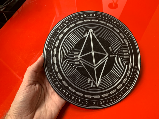 etéreo grande moneda by mcfly arte insignias bitcoin cripto blockchain 3d print model - Mito3D