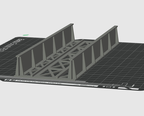 ho oo gauge straight 250mm girder bridge by simply models hobby & diy modelrailroad modelrailway railway railroad 3d print model - Mito3D