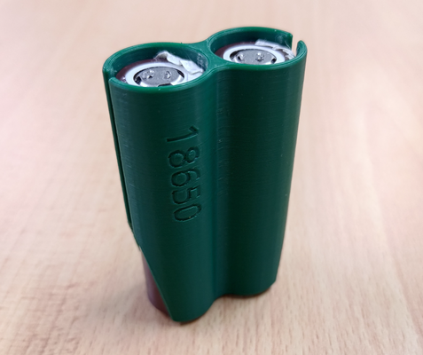 dual 18650 battery protective holder by supanovi hobby & diy electronics flashlight 3d print model - Mito3D