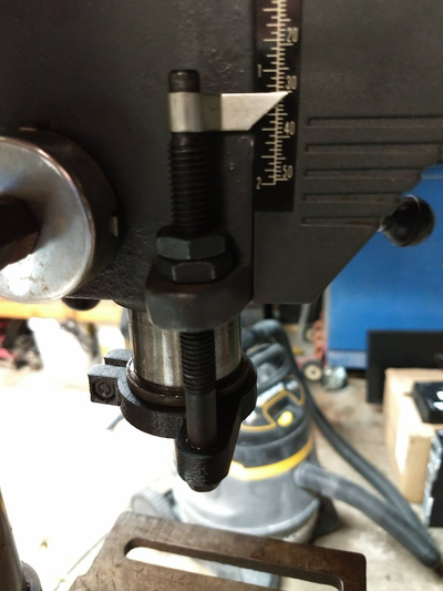 artesano 8 perforar prensa profundidad detener soporte by kevin boulevard herramientas máquina parada final herramienta 3d print model - Mito3D