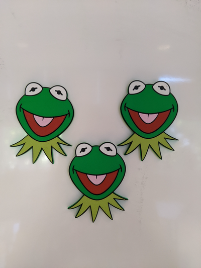 kermit magnet by madebyaadil art 2d muppet 3d print model - Mito3D