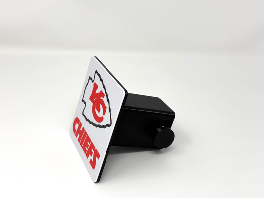 kansas city chiefs hitch cover by cjsolomon hobby & diy sport outdoors nfl hitchcover vehicle truck accessories 3d print model - Mito3D
