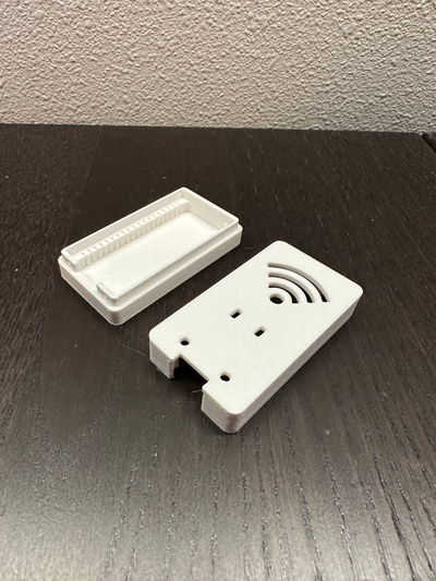 esp32 case w large usb connector hole led holes no remixed by toaaronmorris hobby & diy electronics home assistant 3d print model - Mito3D