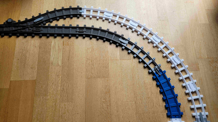 diy tracks spielmobil eisenbahn neu gemischt by slanjonok spielzeuge spiele bahnübergang spur 3d print model - Mito3D