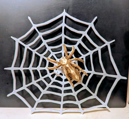 glück spinne by frz3d druckt haushalt dekor netz 7 beine 3d print model - Mito3D