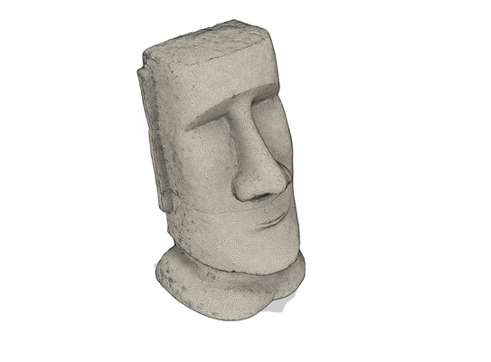 moai tissue dispenser split + invisible seam fuzzy skin ready remixed by suit1337 household decor connector optimized fuzzyskin 2part twopart 3d print model - Mito3D