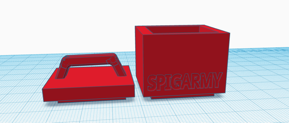 espigarmy jarra by estúdio roupas sinder casa escritório armazenamento bin 3d print model - Mito3D