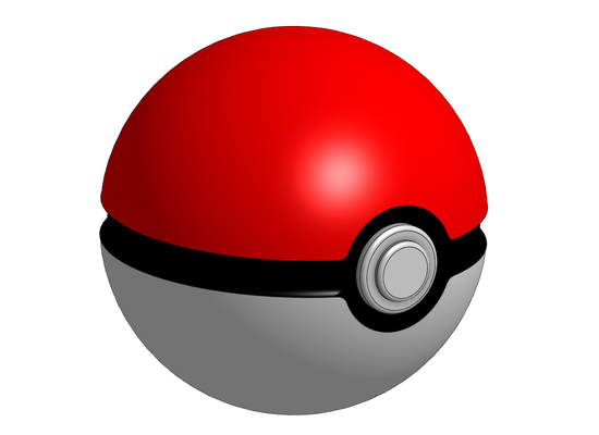 pokeball by brian42 props & cosplays poke ball pokemeon 3d print model - Mito3D