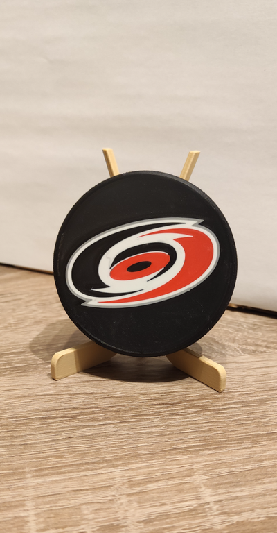 carolina kasırga disk nhl by carlson sanat işaretler logolar hokey dekor belgeler eğlence hayran logo işaret 3d print model - Mito3D