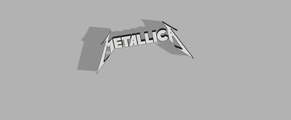 metallica caixa luz by arte sinais logotipos 3d print model - Mito3D