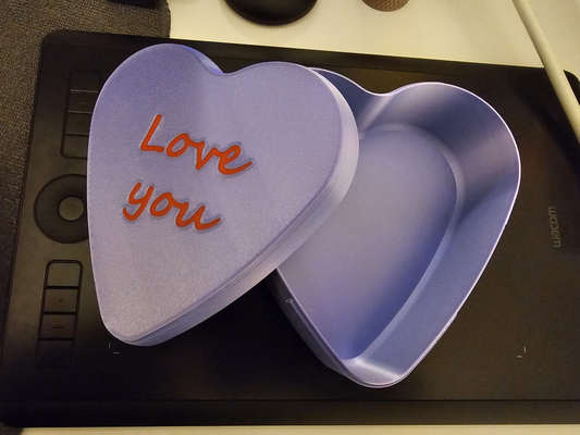 amazing love heart box remixed by magnetdanny household house models 3d print model - Mito3D