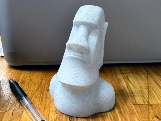 4 moai pascua resurrección isla estatua figurilla sobresalir remezclado by gooser arte esculturas mármol juguete rápido 3d impresión decoración escultura 3d print model - Mito3D