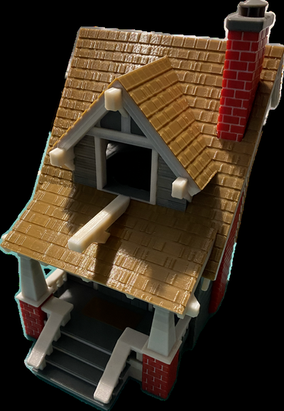 american craftsman bungalow birdhouse remixed by pchudson household garden bird house ams 3d print model - Mito3D