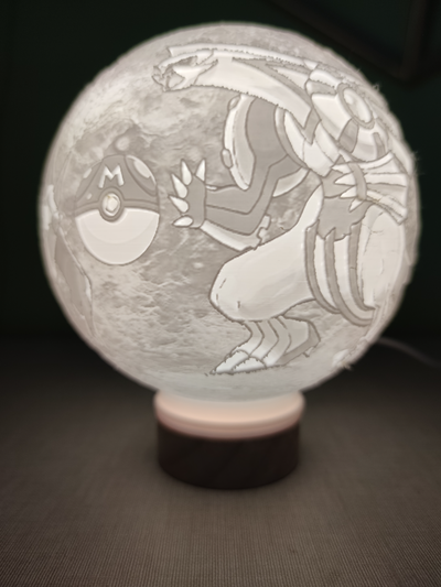 lithophan legendär pok mon by litholuna generativ 3d modell hutschmiede pokémon box vorlage kugel geschenke dekoration lampen 3d print model - Mito3D