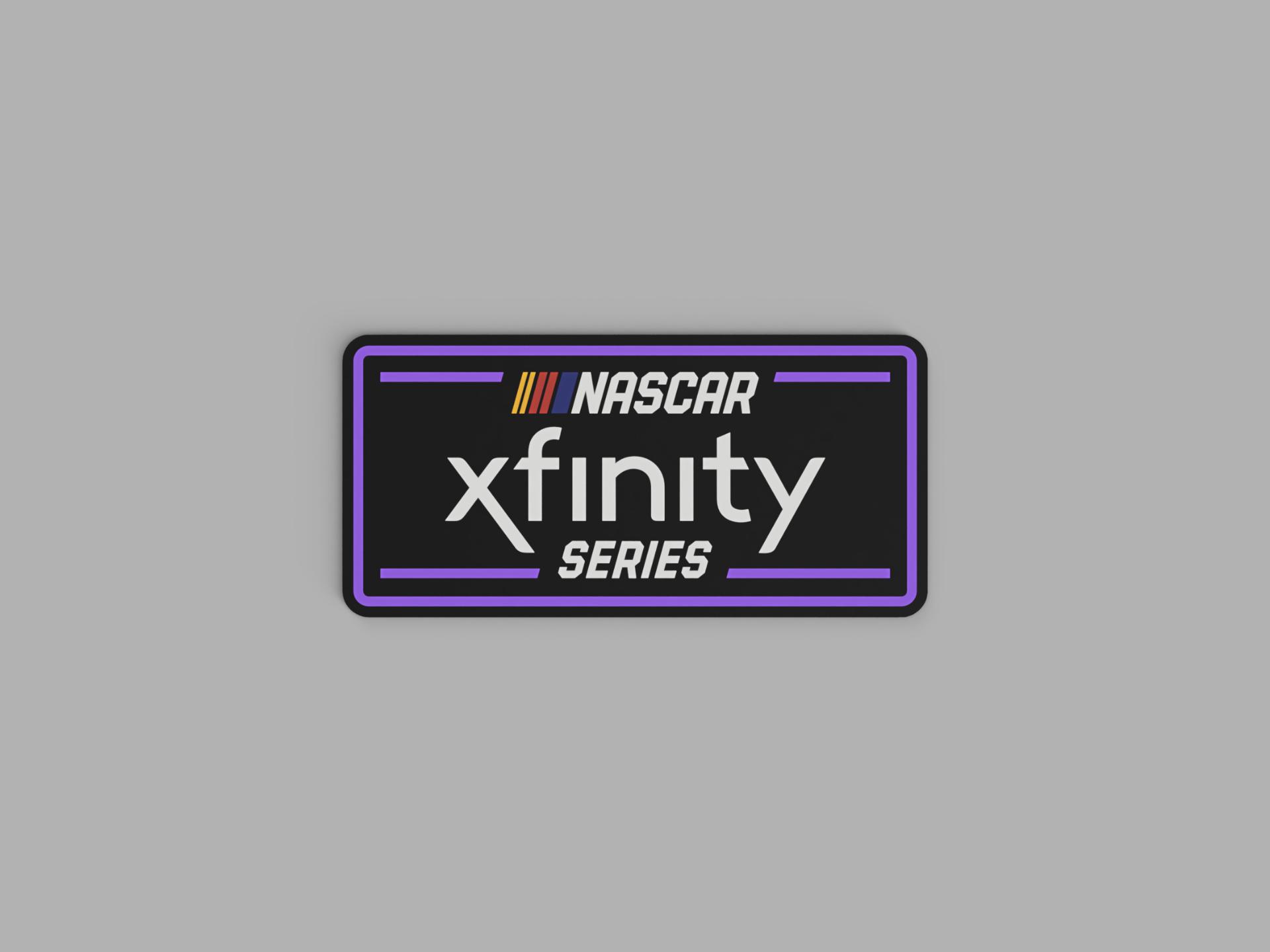 nascar xfinity séries signe by jkhutchking art 2d courses mur 3D print model - Mito3D