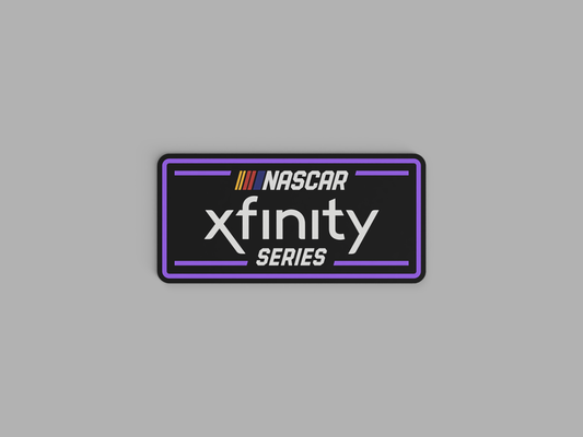 nascar xfinity serie zeichen by abonnieren kunst 2d rennen mauer 3d print model - Mito3D