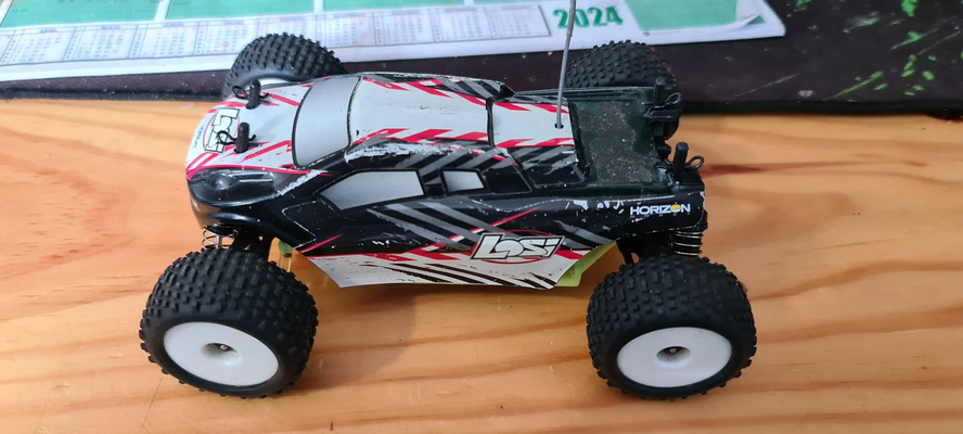 losi 1 24 truggy chassis by hobby & diy rc body car remote control 3d print model - Mito3D