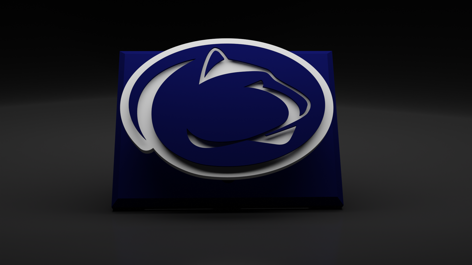 ncaa penn nittany leoni galleggiante logo cartello by hangardesigns arte segni loghi calcio pallacanestro baseball università gli sport pennsylvania multicolore 3D print model - Mito3D