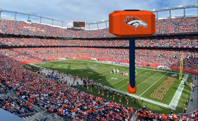 denver broncos thors martelo remixado by cósmico estampas passatempo faça thor nfl maravilha futebol decoração colecionável memorabilia 3d print model - Mito3D