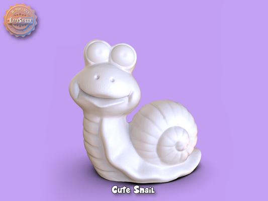 mignonne escargot by ezzysziggy miniatures créatures figurine animal sculpture statue jardin 3d print model - Mito3D