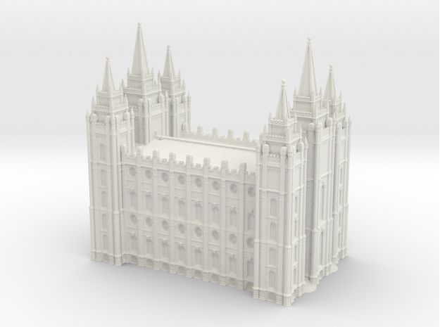 salt lake city utah temple lds mormon day saint replica white by mayermatthew06 art sculptures decor home gift no support needed long big jesus holy god christmas building church churchofjesuschrist latterdaysaints 3D print model - Mito3D