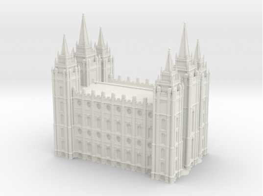 sel lac ville utah temple lds mormon journée saint réplique blanc by mayermatthew06 art sculptures décor accueil maison cadeau no soutien nécessaire longue gros jésus saint dieu noël bâtiment église christ saints derniers jours 3d print model - Mito3D