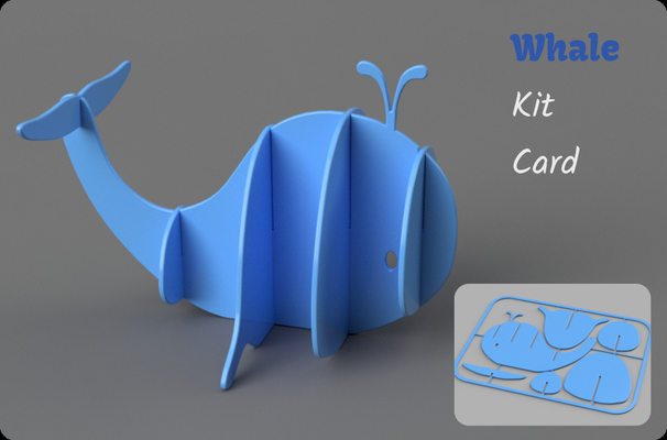 balena kit carta by vecchio paese giocattoli giochi kitcard animale 3d print model - Mito3D