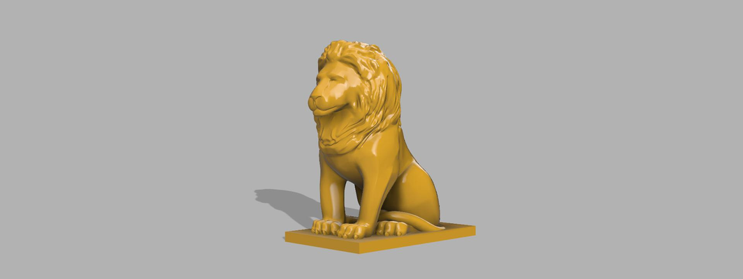 aslan kral be marcusino by minyatürler hayvanlar aslan kral büst oyuncak tasarım raf dekor ayakta durmak model 3d print model - Mito3D