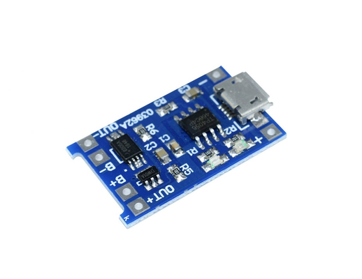 tp4056 micro usb 18650 chargeur module by rasek loisir diy électronique batterie charge dc circuit 3d print model - Mito3D