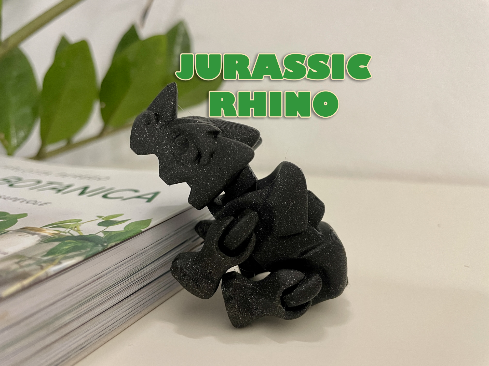 articulated jurassic rhino by effeg studio miniatures animals flexi flex animal flexible game art miniature 3D print model - Mito3D