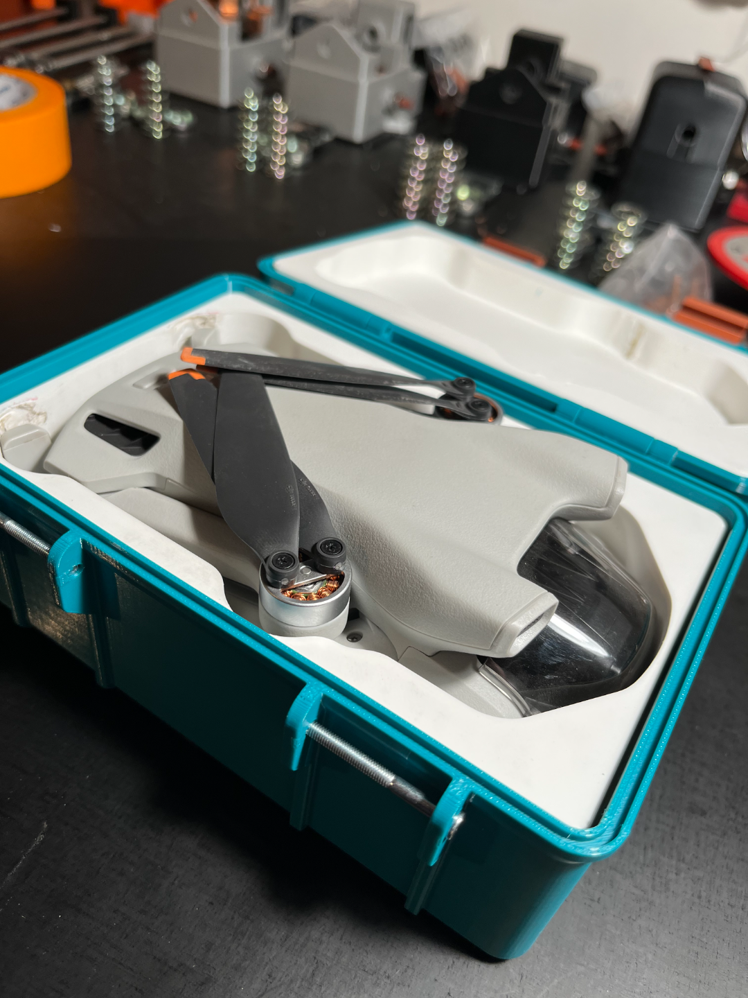 caja dji mini 3 by 3mprint pro herramientas organizadores mini3 3D print model - Mito3D