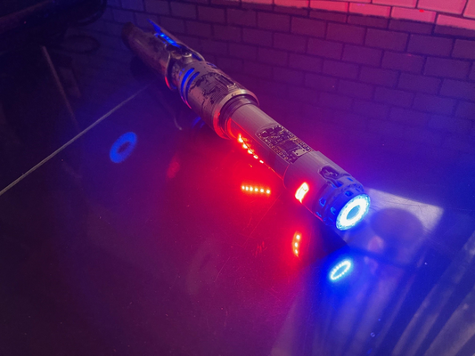 korbanth fallen v3 custom chassis by cheems moon props & cosplays replica weapon proffieboard lightsaber 3d print model - Mito3D