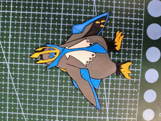 empoleon 2d by dama3d art pokemon 3d print model - Mito3D