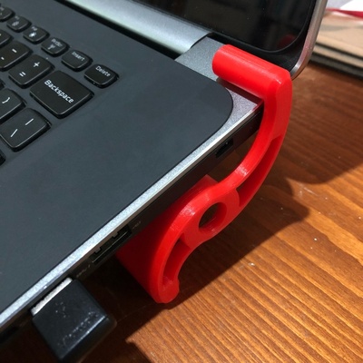 drehpunkt laptop stand by pjdaws werkzeuge gadgets laptopständer thingiverse 3d print model - Mito3D