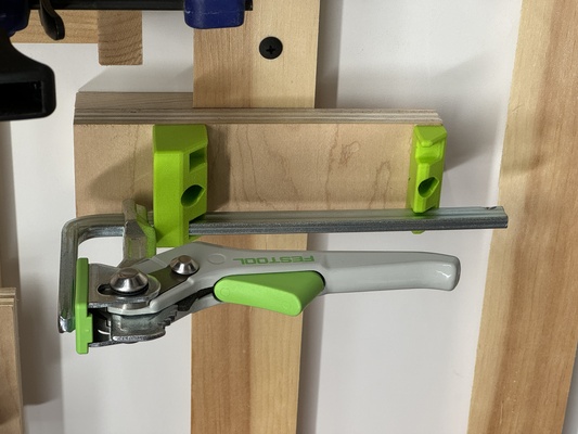 guida rotaia morsetto parete montare titolare supporto remixare festool bessey makita remixato by vincent utensili organizzatori wall mount 3d print model - Mito3D