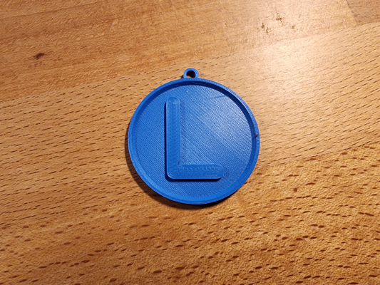 'l' alphabet keychain by brandochili fashion models keychains names letter letters l 3d print model - Mito3D