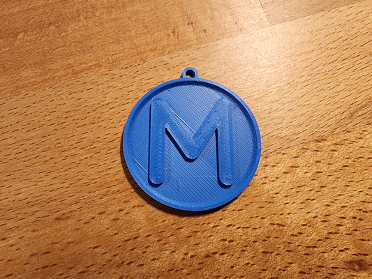 'm' alphabet keychain by brandochili fashion models keychains letter letters names m 3d print model - Mito3D