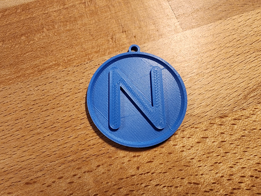 'n' alphabet keychain by brandochili fashion models keychains letter letters names n 3d print model - Mito3D