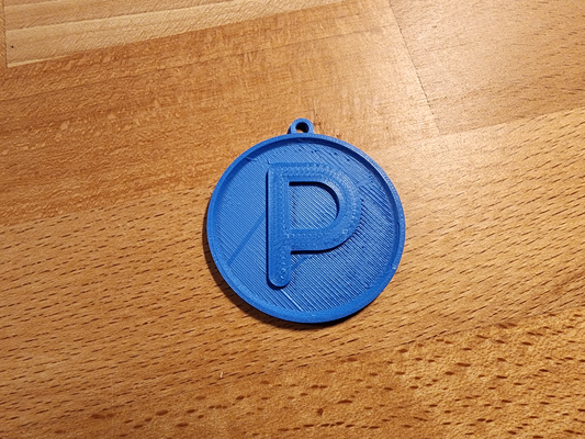 'p' alphabet keychain by brandochili fashion models keychains names letter letters p 3d print model - Mito3D