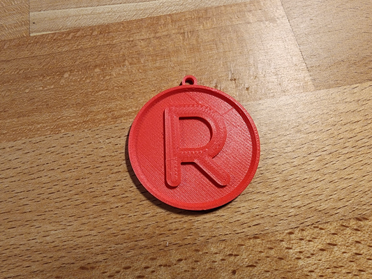 'r' alphabet keychain by brandochili fashion models keychains names letter letters r 3d print model - Mito3D